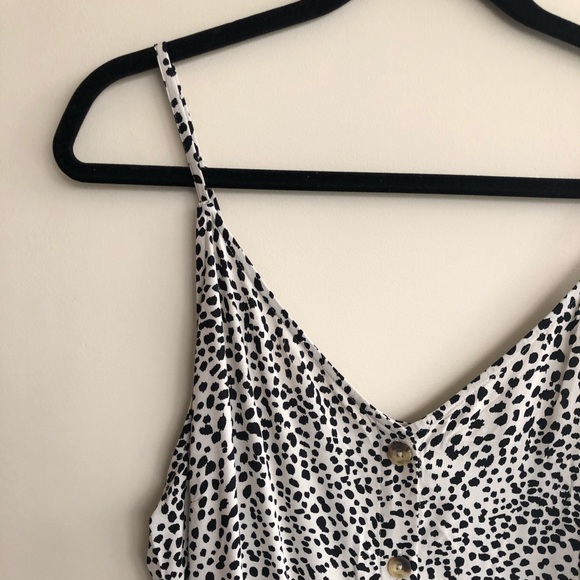 Leopard Dot Slip Dress - Picture 2 of 6